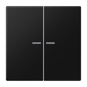 Stuurafdekking LS 2voudig grafietzwart mat HOME