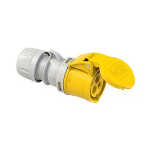 CEE contrastekker 16A 3p 110V 4h geel IP44 Shark