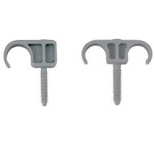 Inslag vloerbeugel kunststof dubbel 6mm bereik 20-25mm
