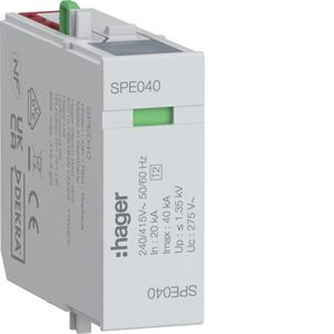 Steekelement T2 L-N Uc 275 V Imax 40 kA Up 1,35 kV