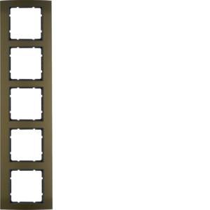 Afdekraam 5-v berker B.3 aluminium bruin/antraciet mat