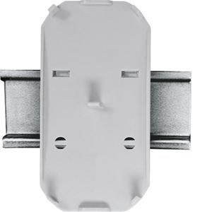univ. 2-voudige DIN-rail montageplaat BR61+62+62-IP, grijs