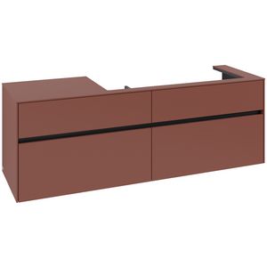 Wastafelonderkast Collaro 1600x548x500mm Wine Red C030B0AH