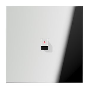 Afdekking LS1912 glans chroom 1 hevel kubus&lens