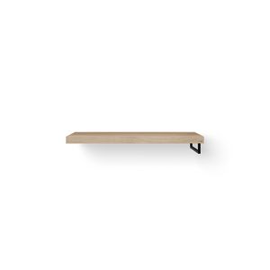 Wastafelblad Base Wood eiken 120cm zwart 1x handdoekbeugel RE.