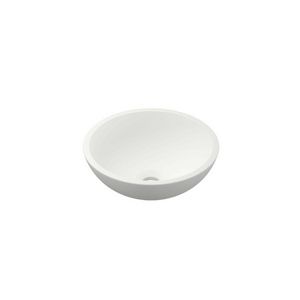 INK Jazz small Opbouw waskom Polystone zonder kraangat Mat wit 33x0