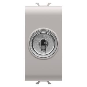 TWO-WAY SWITCH 1P 250V ac-10AX-WITH KEY-1 MODULE-NAT