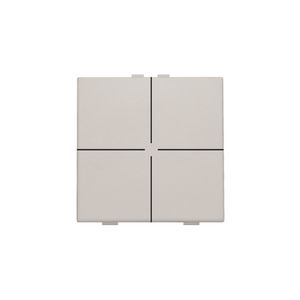 4-voudig drukknop Home Control light grey