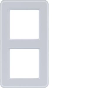 Afdekraam 2-voudig C.8 glas lichtwit mat