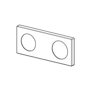 Rozet 175x75mm chroom 59913734