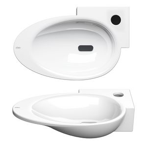 First fontein RE 388x246mm wit kera met kraangat met plug