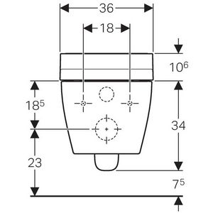 Douchecloset AquaClean Tuma Comfort wit wandmodel wit glas