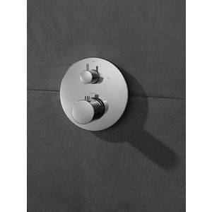 Afbouwdeel Axor Uno inbouw thermostaat chroom met stopkraan+omstel