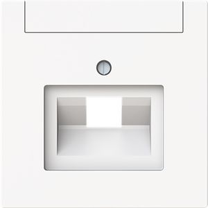 Centraalplaat voor datadoos 1 x RJ45 art-matwit (1803-44M)