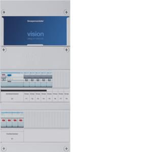 Groepenkast 5-groepenverdeler HS ALS 30mA/HACO/direct 3-fase