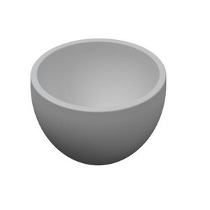 INK Jazz XS Opbouw waskom Polystone zonder kraangat Mat wit 2