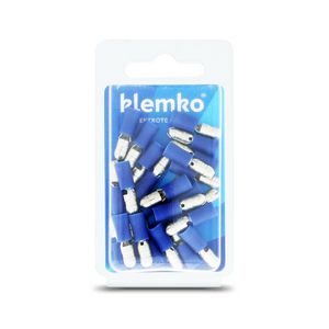 Blister a 25st. geisoleerde rondsteker 5mm 1,5-2,5mm² PVC