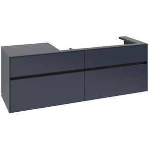 Wastafelonderkast Collaro 1600x548x500mm Marine Blue C03000VQ