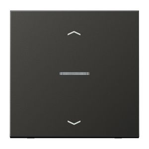 Stuurafdekking LS 1voudig antraciet pijl HOME