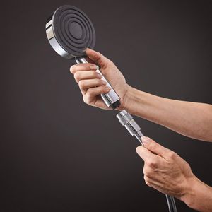 Isiflex regelbare doucheslang 1250mm chroom met volumeregeling