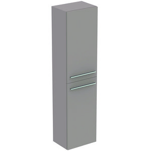 Kolomkast hoog LIFE-A 160x40cm 2x deur mat lichtgrijs