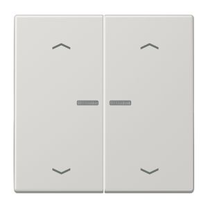 Stuurafdekking LS 2voudig lichtgrijs pijl HOME