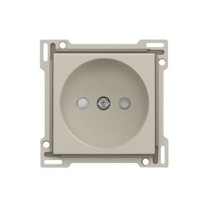 Afwerkingsset voor stopcontact zonder aarding met beschermingsafsluite sand textured
