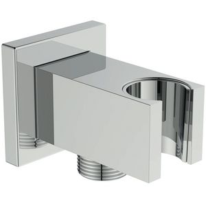 IRAIN WALL BRACKET SQR 1/2"CONN CHR chroom