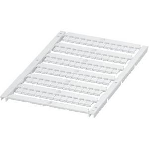 Markeerkaart Plat 6strips 5mm Ongedrukt 72 tekens Wit VVE=10