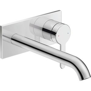 C.1 afbouwdeel tbv wandmengkraan chroom uitloop 225mm