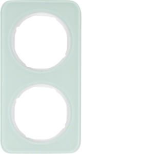 Afdekraam 2-v berker R.1 Glas polarwit