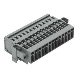 1-draads male steker CAGE CLAMP 4mm² grijs VVE=15