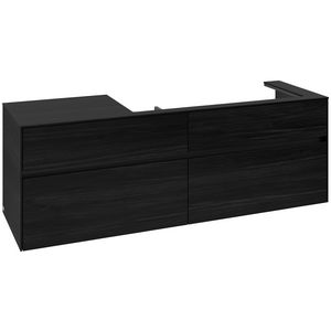 Wastafelonderkast Collaro 1600x548x500mm Black Oak C03000AB
