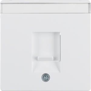 Centraaldoos RJ-datacontactd 1v stof berker Q.1/Q.3/Q.7 polar wit