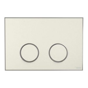 Frame Bedieningsplaat MEPA 2-toets zand-matzilver