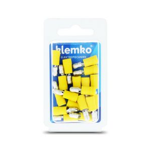 Blister a 25st. geisoleerde rondsteker M5 4-6mm² PVC