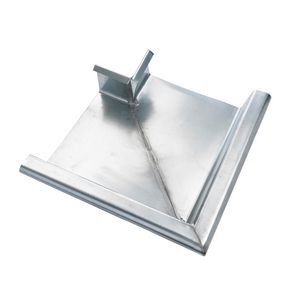 Zinken HWA buitenhoekstuk 300x300x0,8mm B55