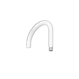 Uitloop 23x172mm, 4,54l/min. chr