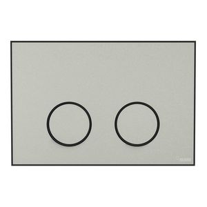Frame Bedieningsplaat MEPA 2-toets warmgrijs-matzwart
