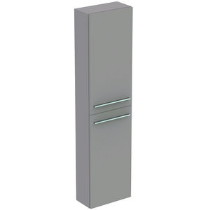 Kolomkast hoog LIFE-S 160x40cm 2x deur mat lichtgrijs