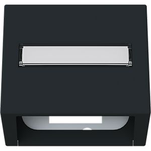 Centraalplaat verticale data-aansluiting art-matzwart (1758-45M)