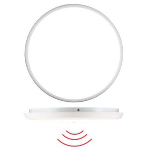 Rond armatuur 300mm 4000K 360gr. Plafond- of muurmo. wit IP2