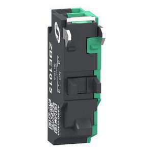 Contactelement 22mm 1 NO Veerklemmen Zilverlegering