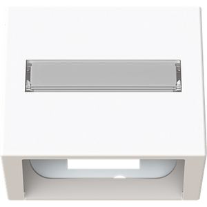 Centraalplaat verticale data-aansluiting art-matwit (1758-44M)