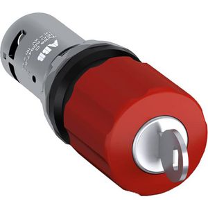Compact noodstop knop 30mm rood sleutel ontgrendeling