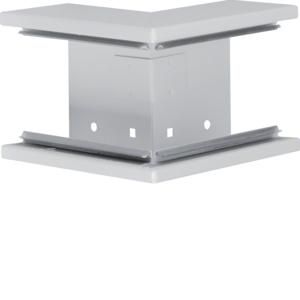 Buitenhoek staal voor goot BRS 65x100mm lichtgrijs