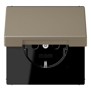 Wandcontactdoos met R/A klapdeksel slagvast LC32141