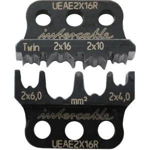 Persinzetstuk voor twin-adereindhuls 2x4-2x16mm²