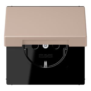Wandcontactdoos met R/A klapdeksel slagvast LC32131
