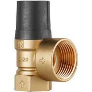 Veiligheidsventiel DUCO 3/4"bn. x 1"bn. K 68kW 1bar